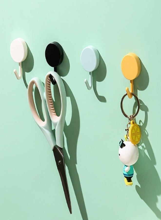 aoukoslt 5Pcs Colorful Self Adhesive Hook, Cute Wall Hooks, Towel Hooks, Home Storage, Stick On Plastic, Decorative Wall, Key Holder for Kitchen Bathroom Office Closet Self Adhesive Hook, Utensil Hooks - Image 3